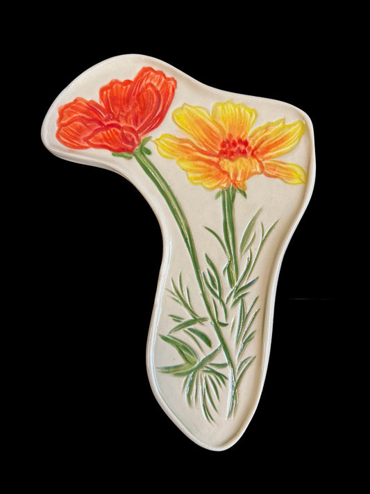 Red Peony Spoon Rest (Copy)