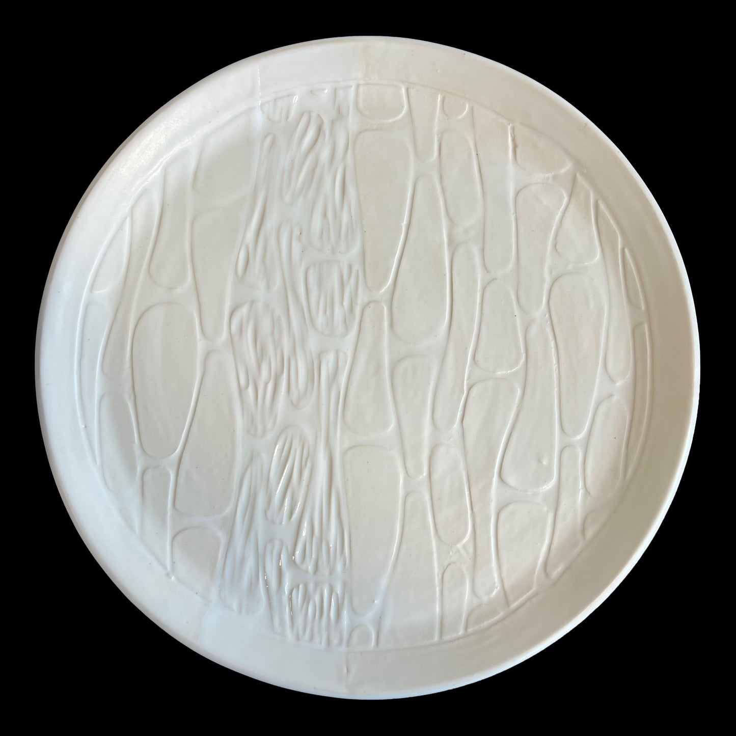 White Stones Serving Plate